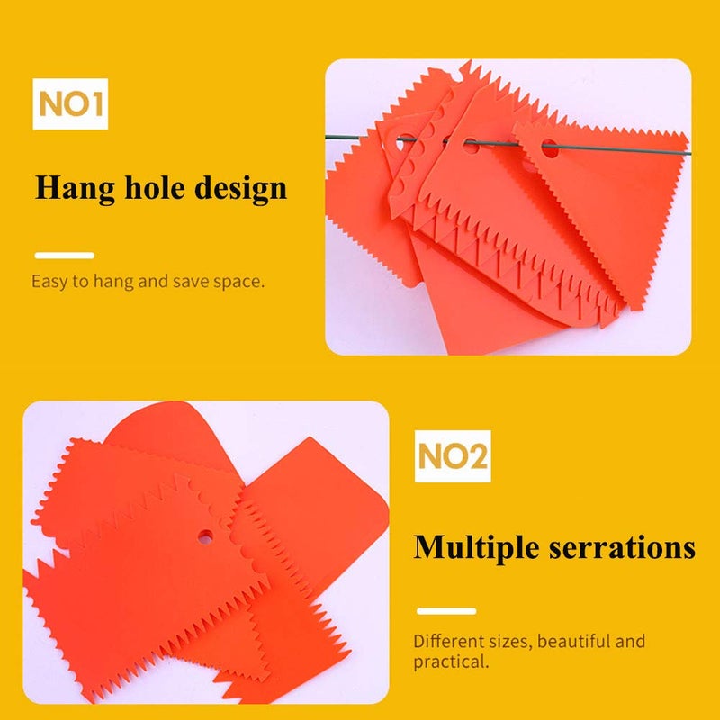 PZRT 6pcs Plastic Clay Scraper Set Scraping Handle Carved Soft Clay Sculpture Knife Industrial Clay Scraper Sculpture Tool Pottery Tools - Image 4